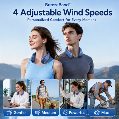 BreezeBand™ Portable Neck Fan